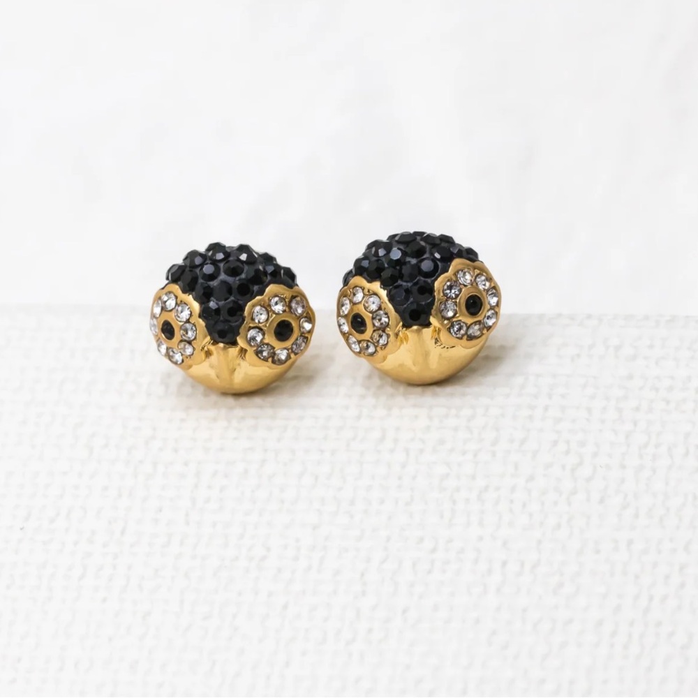kate spade Dashing Beauty Penguin Pave Stud Earrings